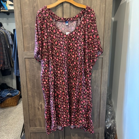 NWT Old Navy 4X Sing Dress Floral Flutter Sleeve - Picture 2 of 13